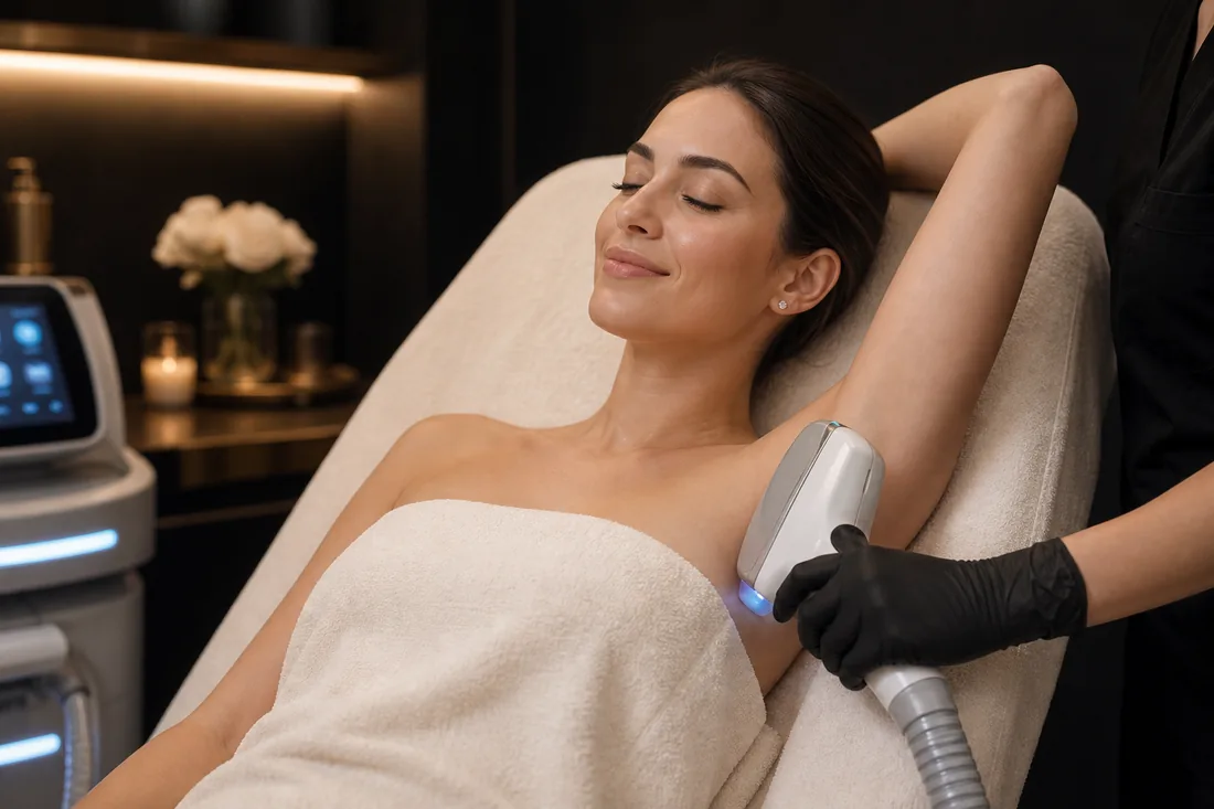 Séance Médico Laser ICE pour les aisselles